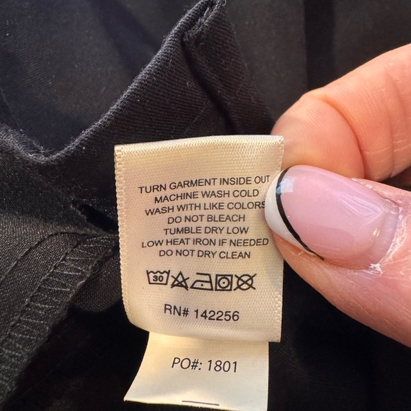 Figs Black V-Neck Scrub Top style # FW1100- medium - Picture 10 of 10